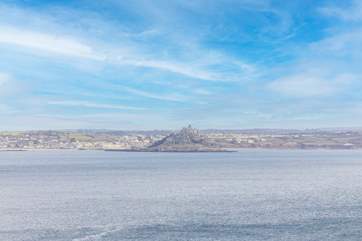 Majestic St Michaels Mount in the distance.