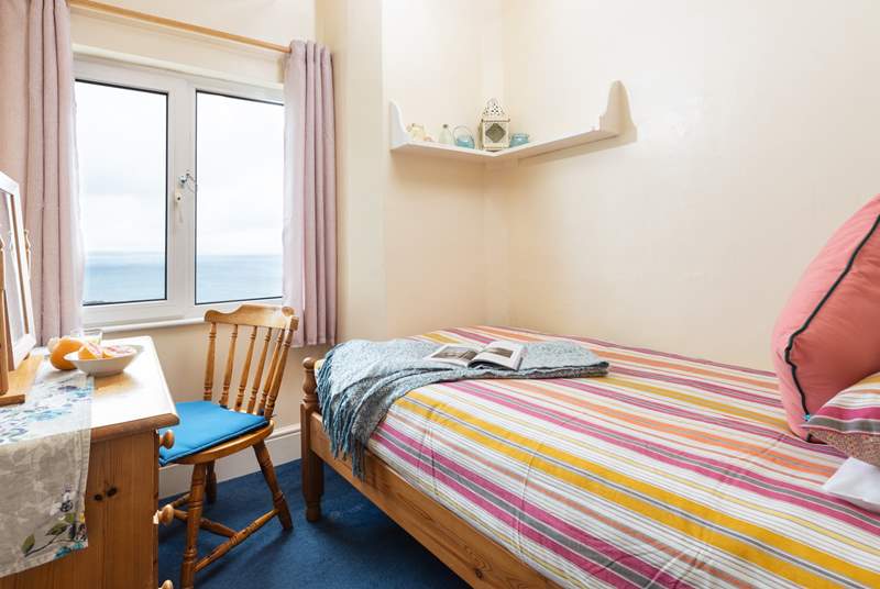 The single bedroom is ideal for either a child or adult.