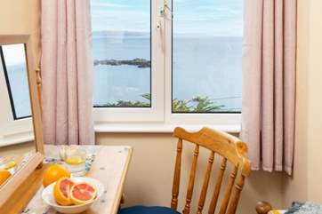 The view from the single bedroom is fabulous.