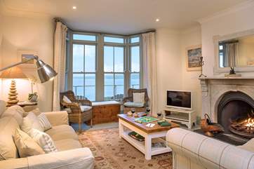 The relaxing open plan living-area is beautifully light and airy.