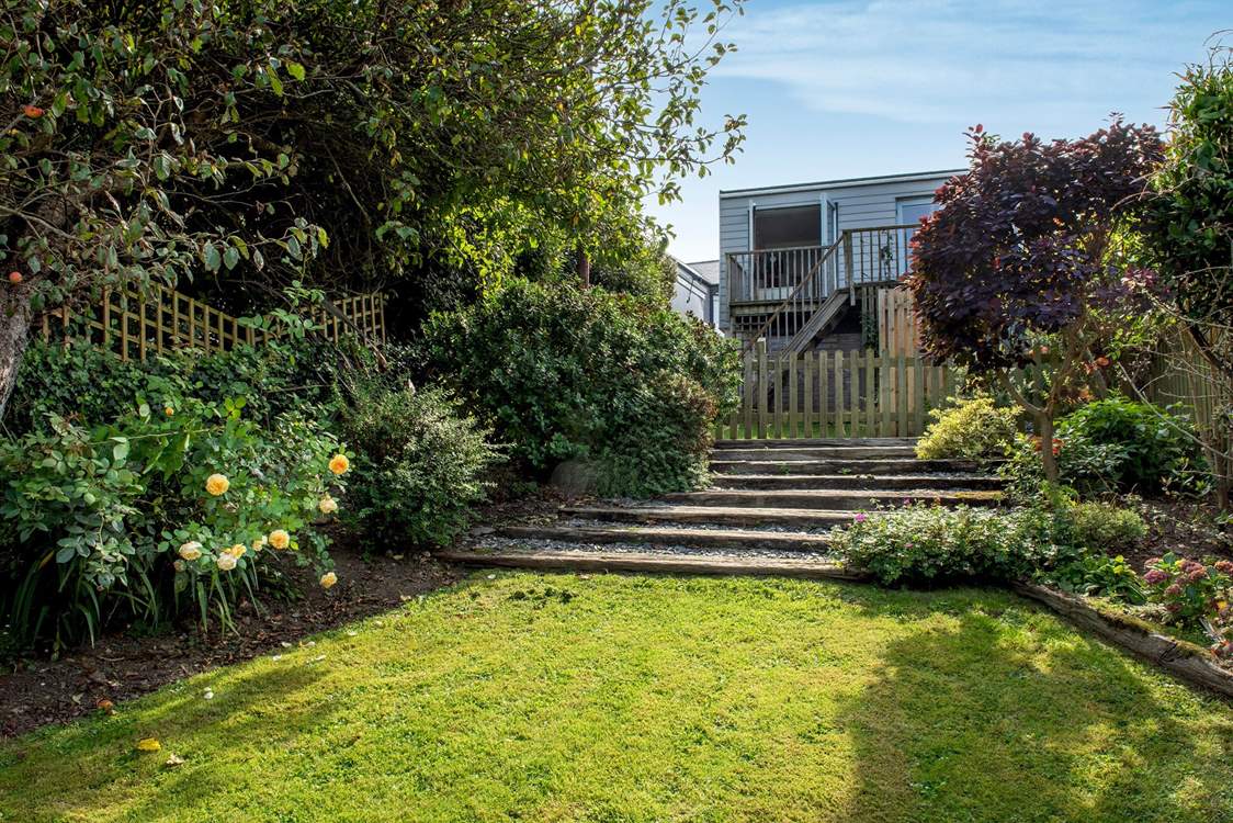 The rear garden.