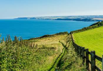 Take the coastal footpath and enjoying spectacular sea vistas with every step.