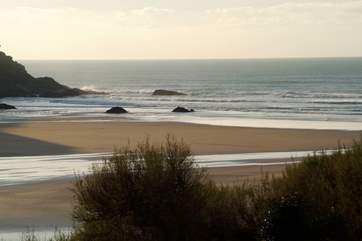 Mawgan Porth is a lovely beach.