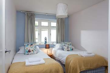 Pretty Bedroom 2 has twin beds.