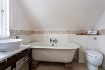 Bedroom 5 has a fabulous roll-top bath in the en suite.