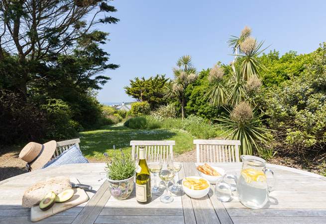 Make the most of the outside dining space in the summer months.