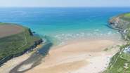 How about taking a dip on Mawgan Porth beach!