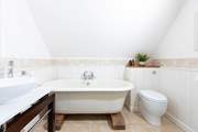 Bedroom 5 has a fabulous roll-top bath in the en suite.