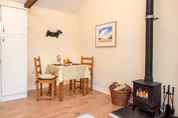 The open plan dining area is spacious and very welcoming.