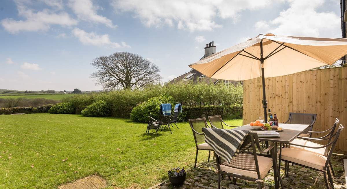 A great place to dine al fresco for guests of Gilly Barn.