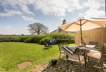 A great place to dine al fresco for guests of Gilly Barn.