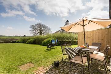 A great place to dine al fresco for guests of Gilly Barn.