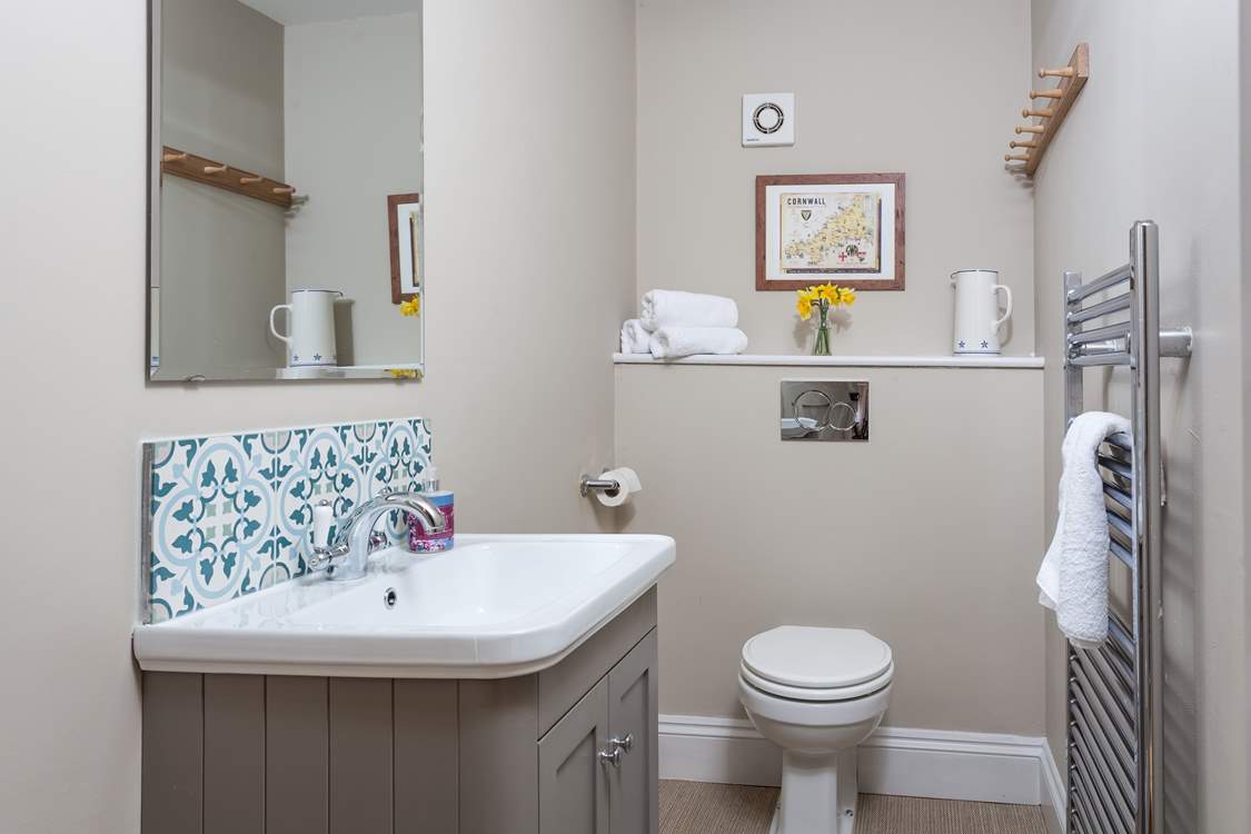 The lovely cloakroom is very handy and is located on the first floor.