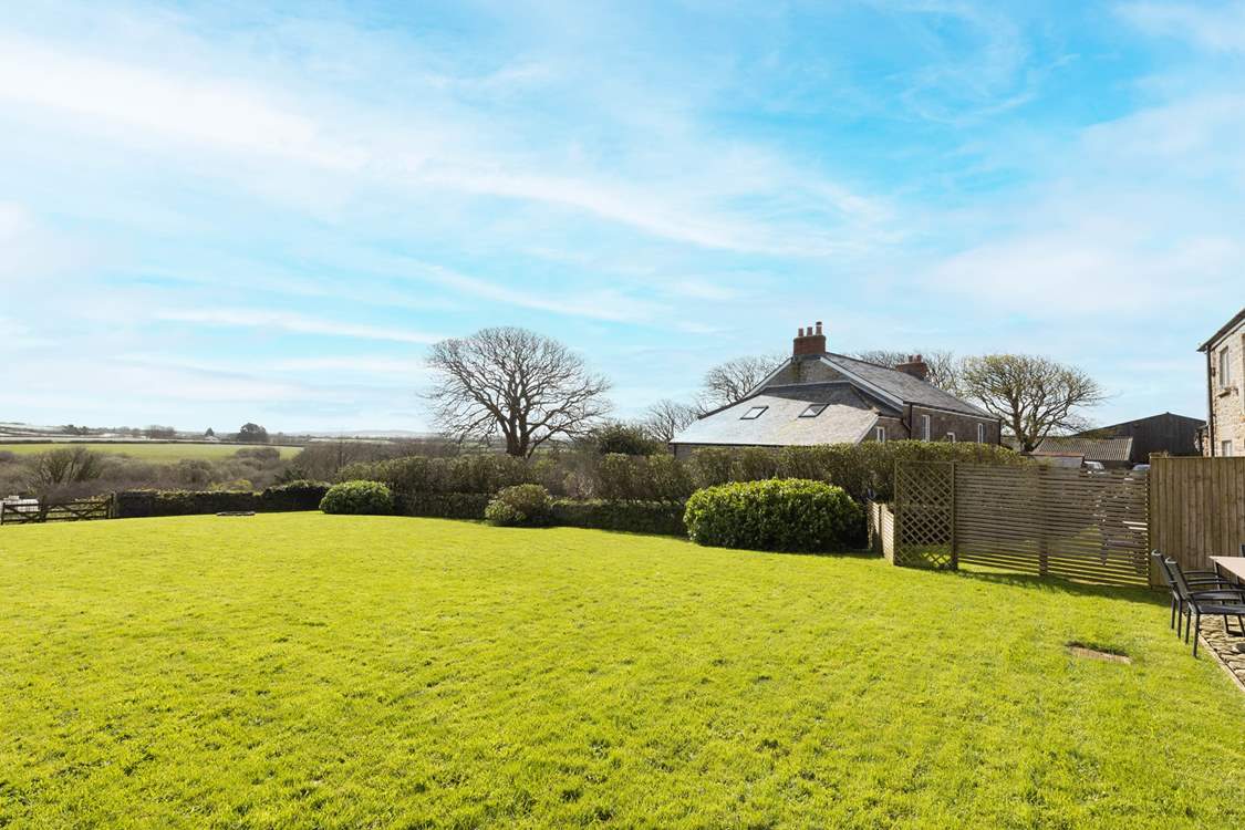 Burnfoot has a small garden next to Gilly Barn which is separated by a fence.