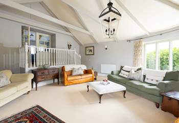 There is so much space on offer to relax in at Gilly Barn. 