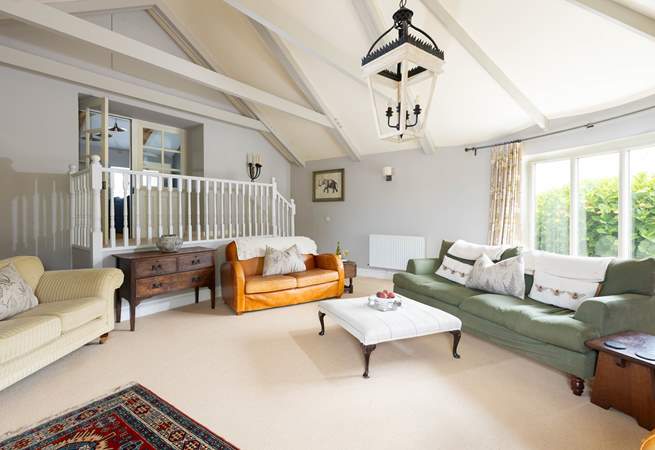 There is so much space on offer to relax in at Gilly Barn. 