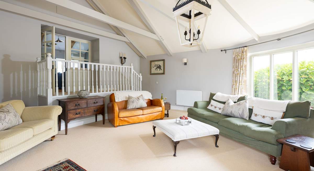 There is so much space on offer to relax in at Gilly Barn. 