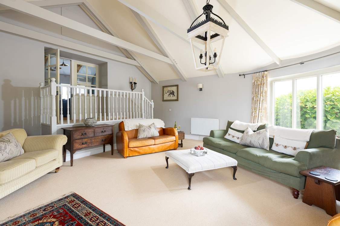 There is so much space on offer to relax in at Gilly Barn.