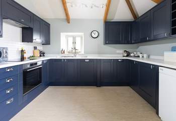 The well equipped kitchen suitable for a feast. 