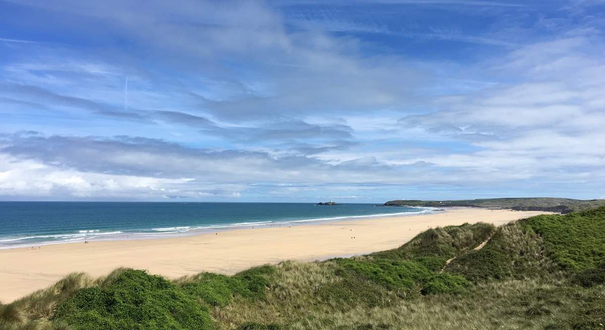 The golden sands of Gwithian are not too far and stretch for miles. 