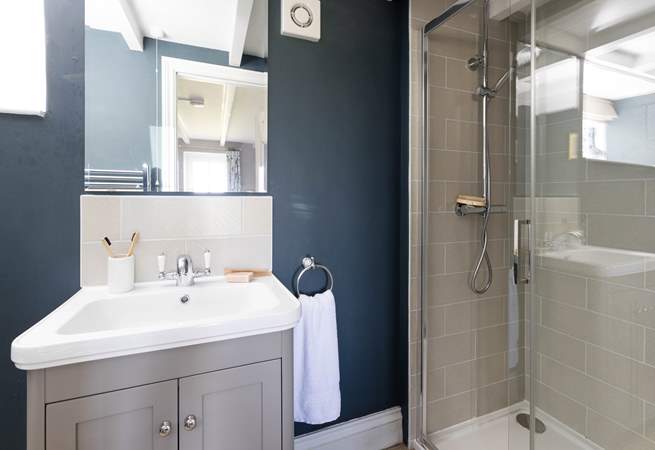 The ensuite shower room for the principle bedroom.