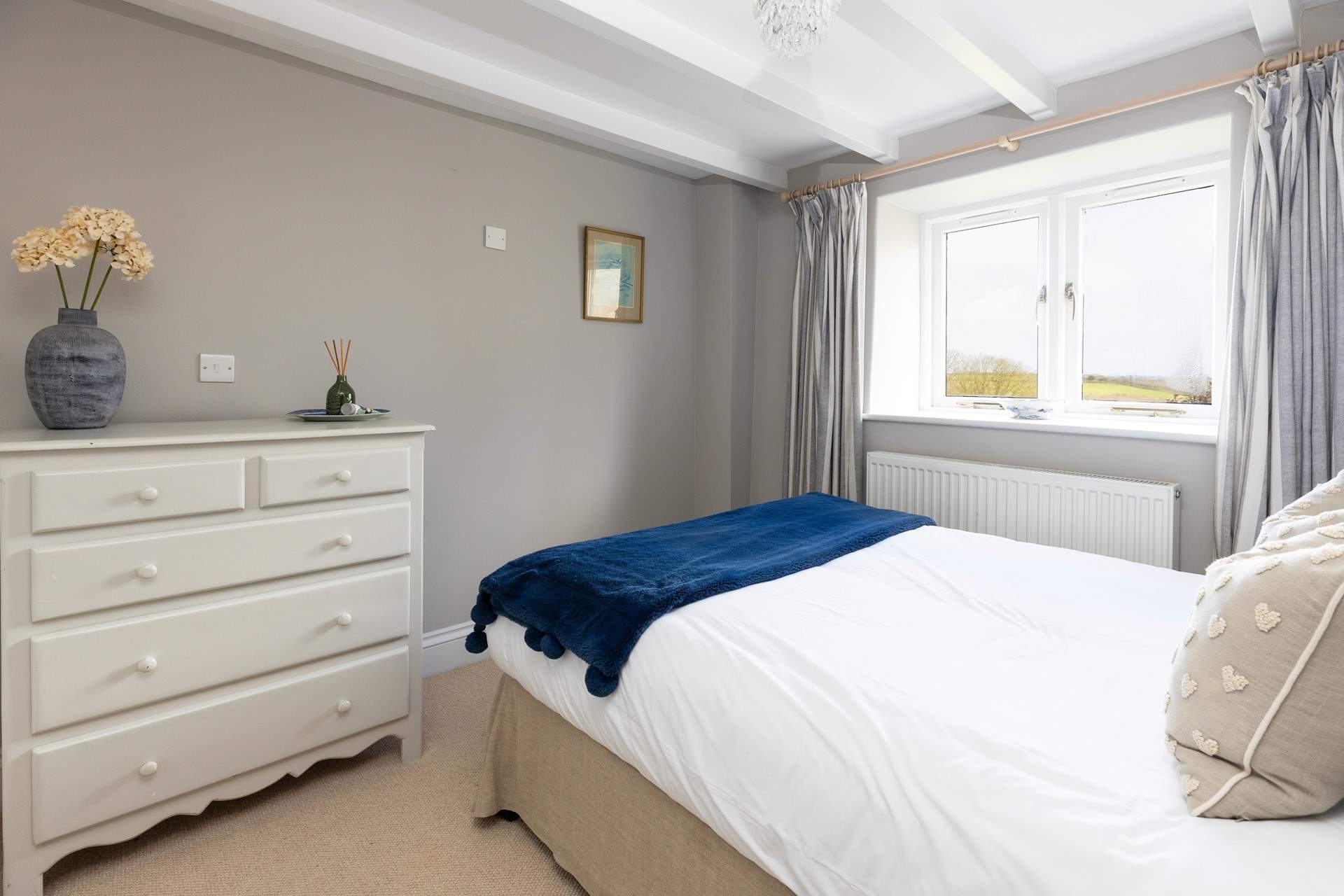 This snug bedroom has a double bed (Bedroom 2). 