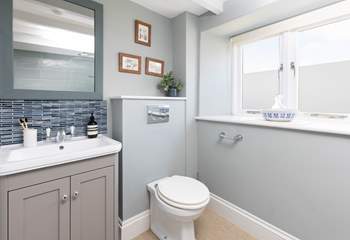 The family bathroom is on the same floor as the bedrooms. 