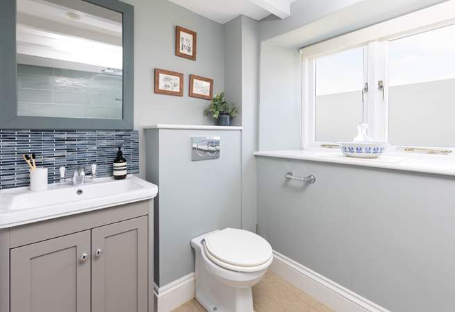 The family bathroom is on the same floor as the bedrooms. 
