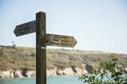 The coast path is very close, perfect for finding hidden coves.