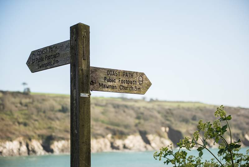 The coast path is very close, perfect for finding hidden coves.