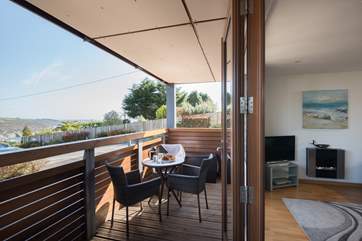The terrace at Opie's Toy catches the sun, enjoy your breakfast and the views.