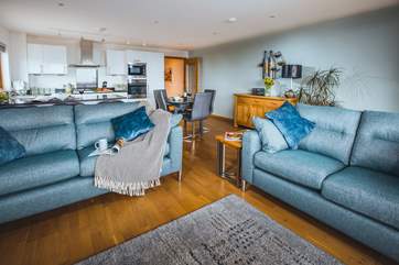 Looking back into the living space - it is a very comfortable apartment.