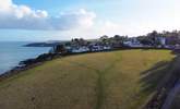 Opies Toy is in the wooden clad building in the far right corner of this image - look how close you are to the sea and the coast path.  - Thumbnail Image