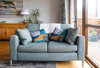 Enjoy far reaching views from the sofa. 