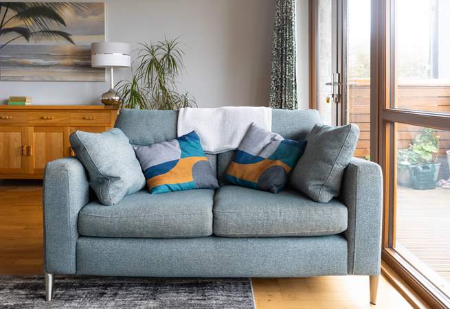 Enjoy far reaching views from the sofa. 