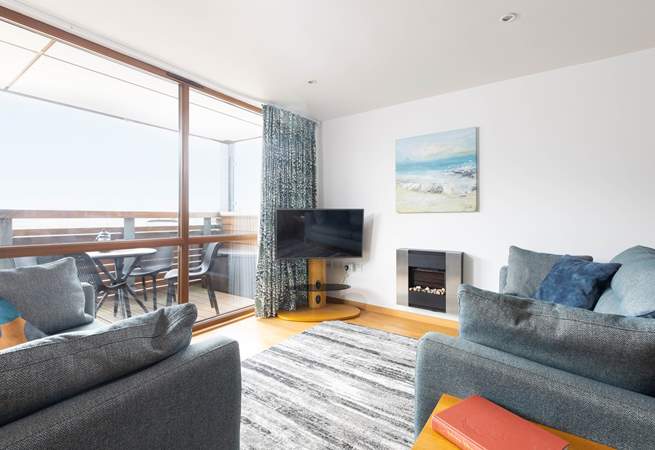 There is plenty of seating for a party of four. 