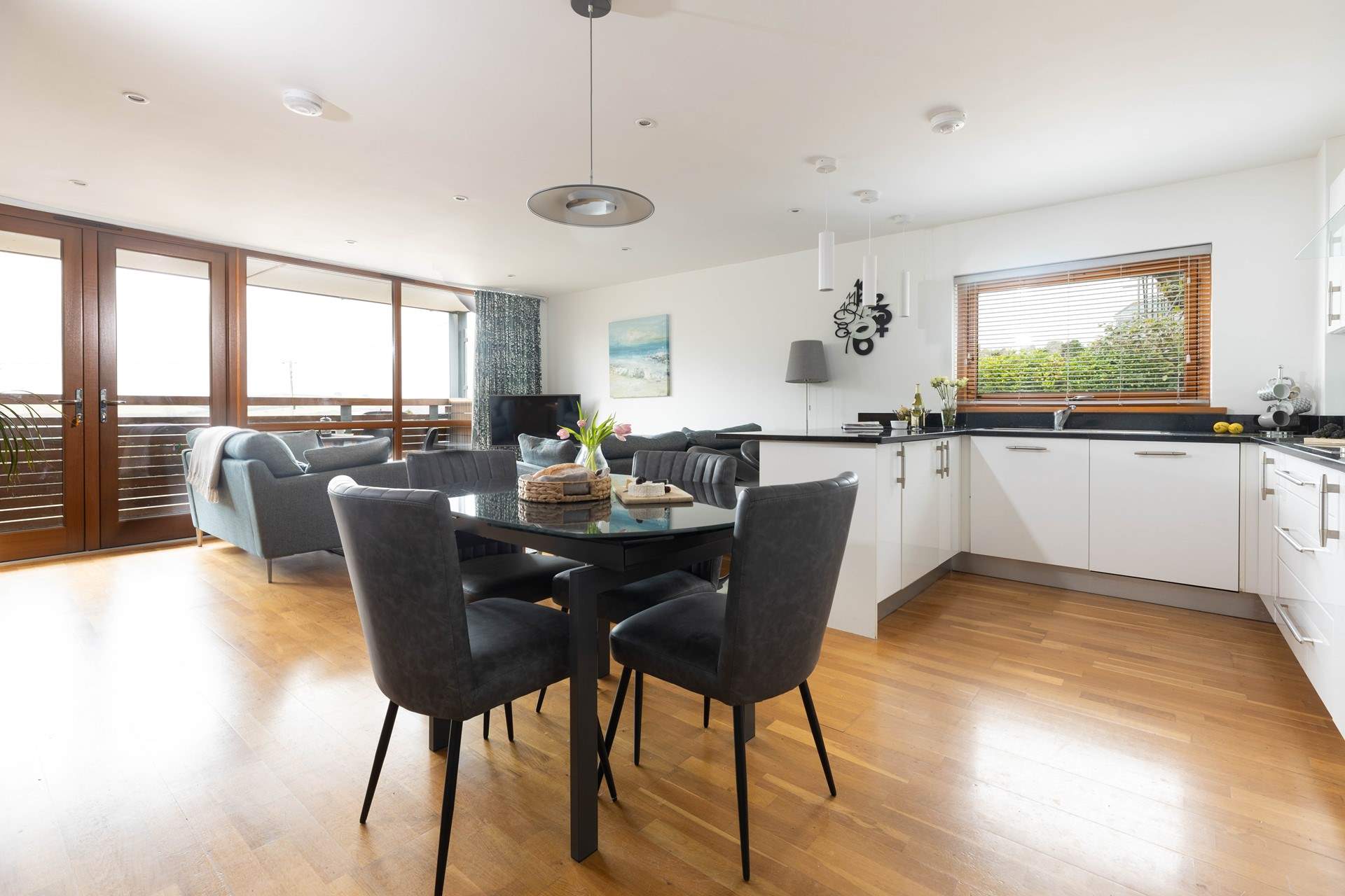 Enjoy views from the dining-table too.