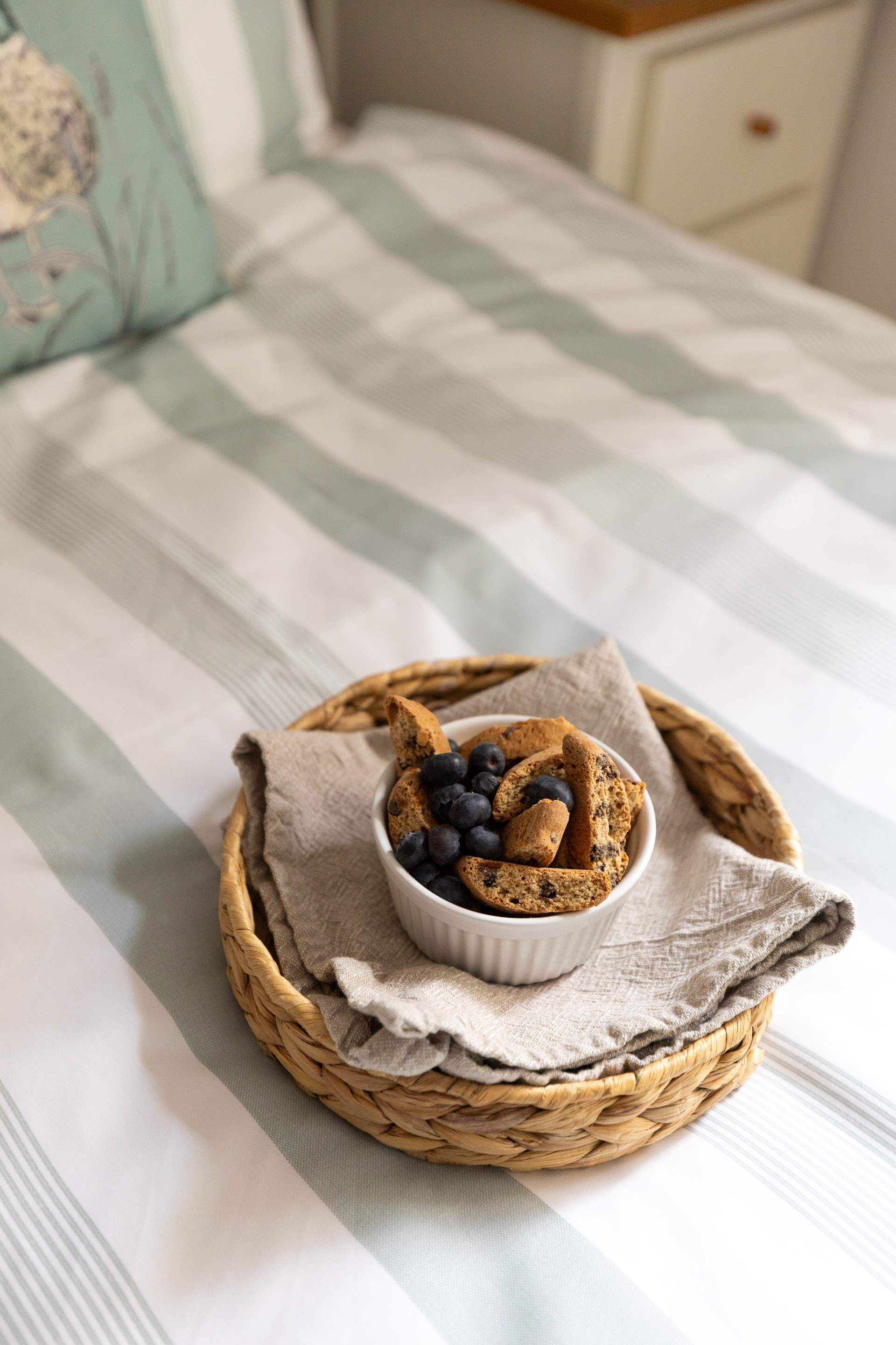 Breakfast in bed, yes please. 