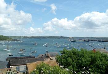 Wonderful views over Falmouth harbour.