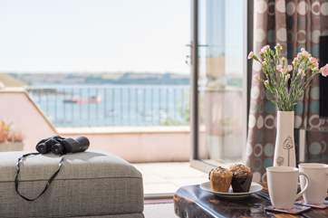 Use the binoculars to spy on many of the interesting boats in Falmouth Harbour.