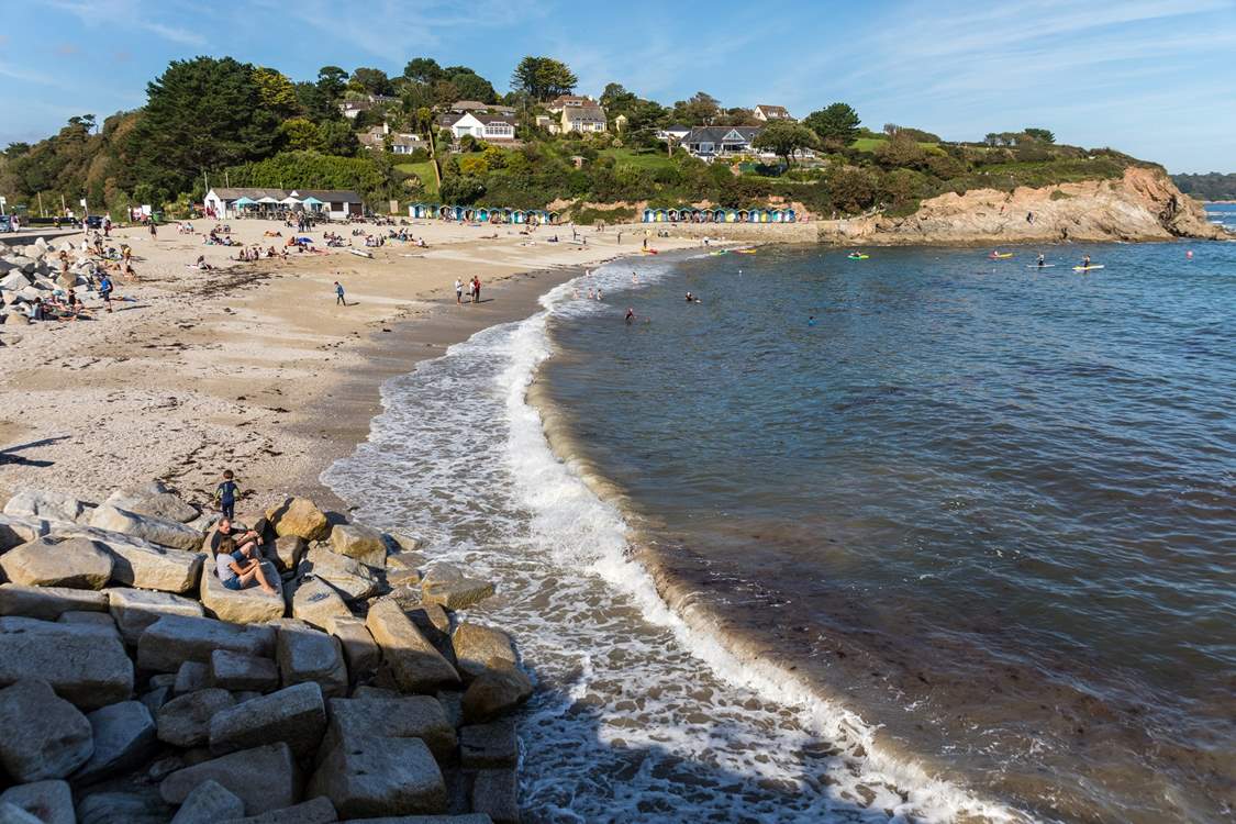 Swanpool beach in Falmouth has a great beach cafe and restaurant overlooking the bay. 