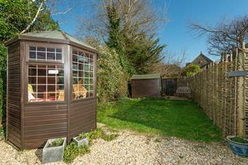 Flax Barn has a sheltered garden with a summer-house where additional garden seating is stored for you to enjoy.