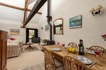 Another view to show you where the table is in relation to the living-area.
