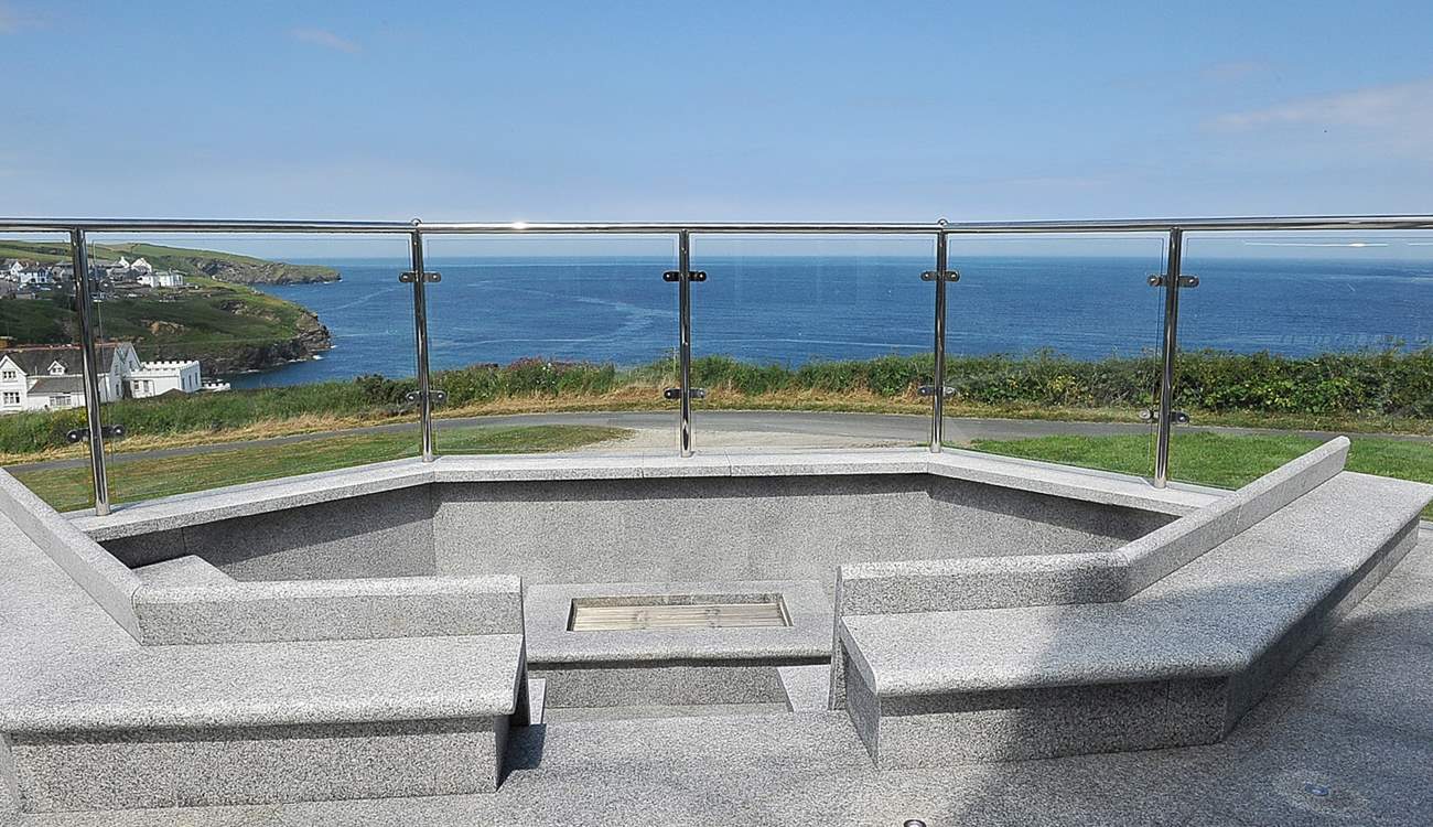 The terrace has a barbecue in the sunken seating and is perfect for watching a sunset.