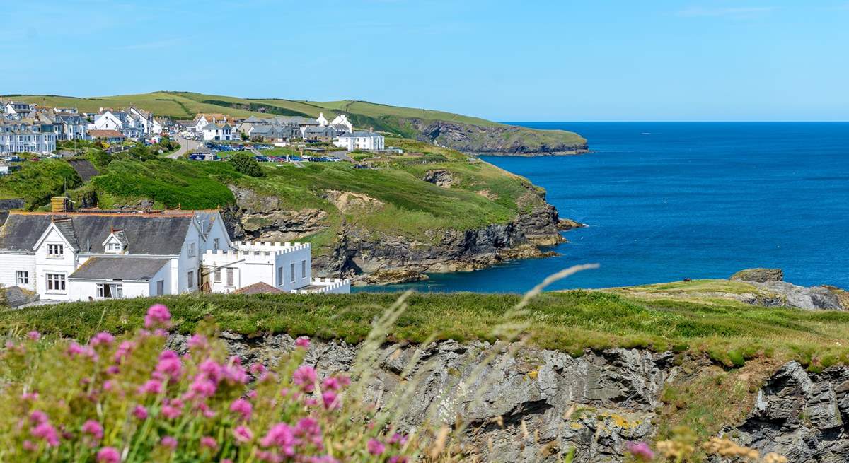 Take in the view across to Port Isaac, which is quite stunning.