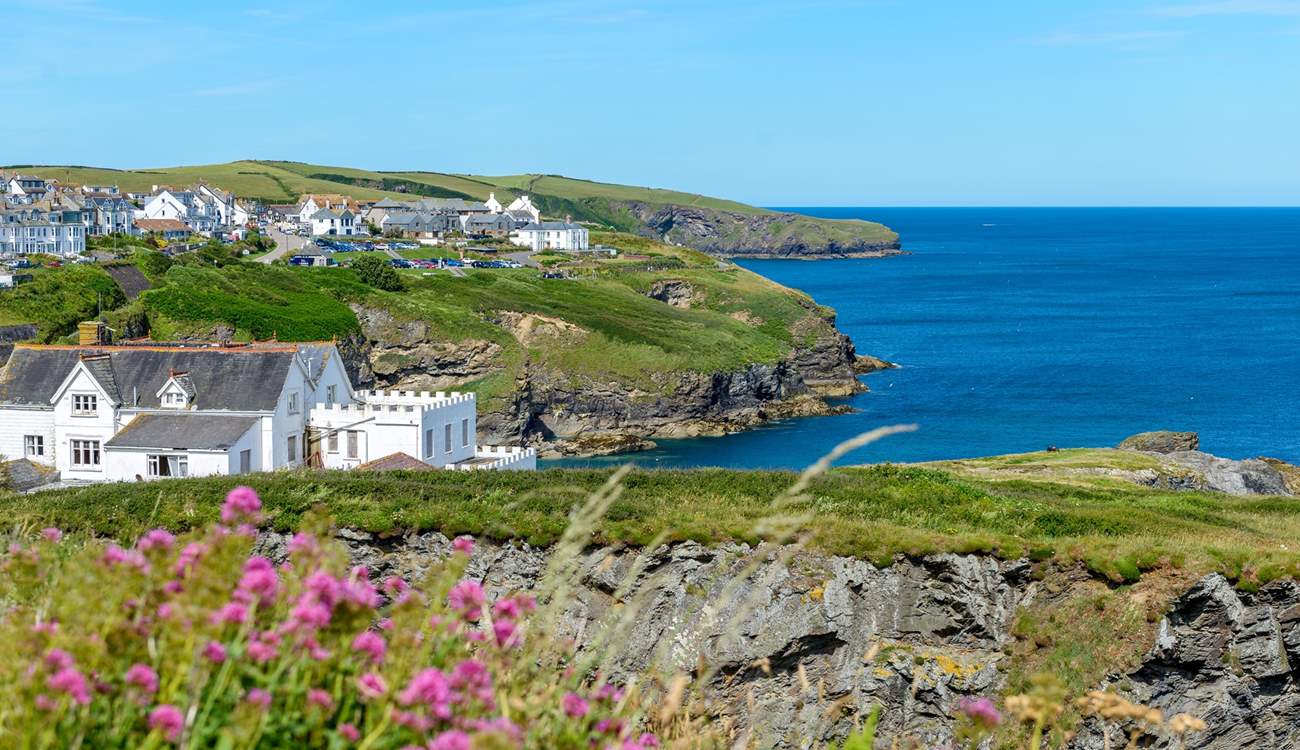 Take in the view across to Port Isaac, which is quite stunning.