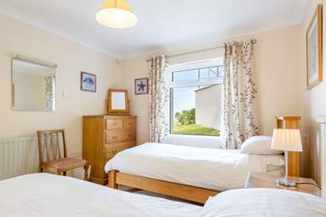 The bedrooms are light and restful spaces.