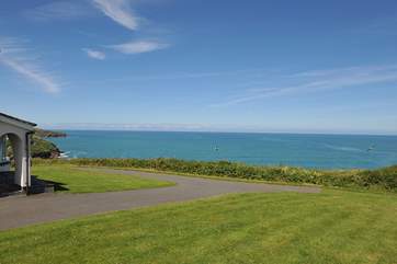 The view from the front of the house.