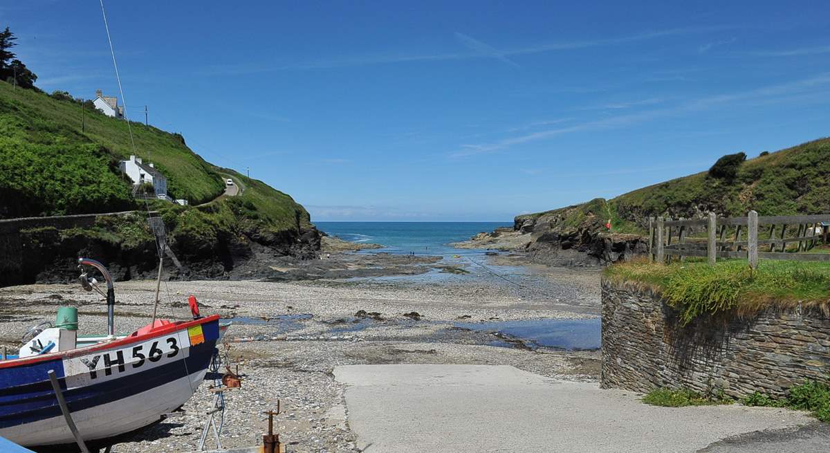 The beach at Port Gaverne.