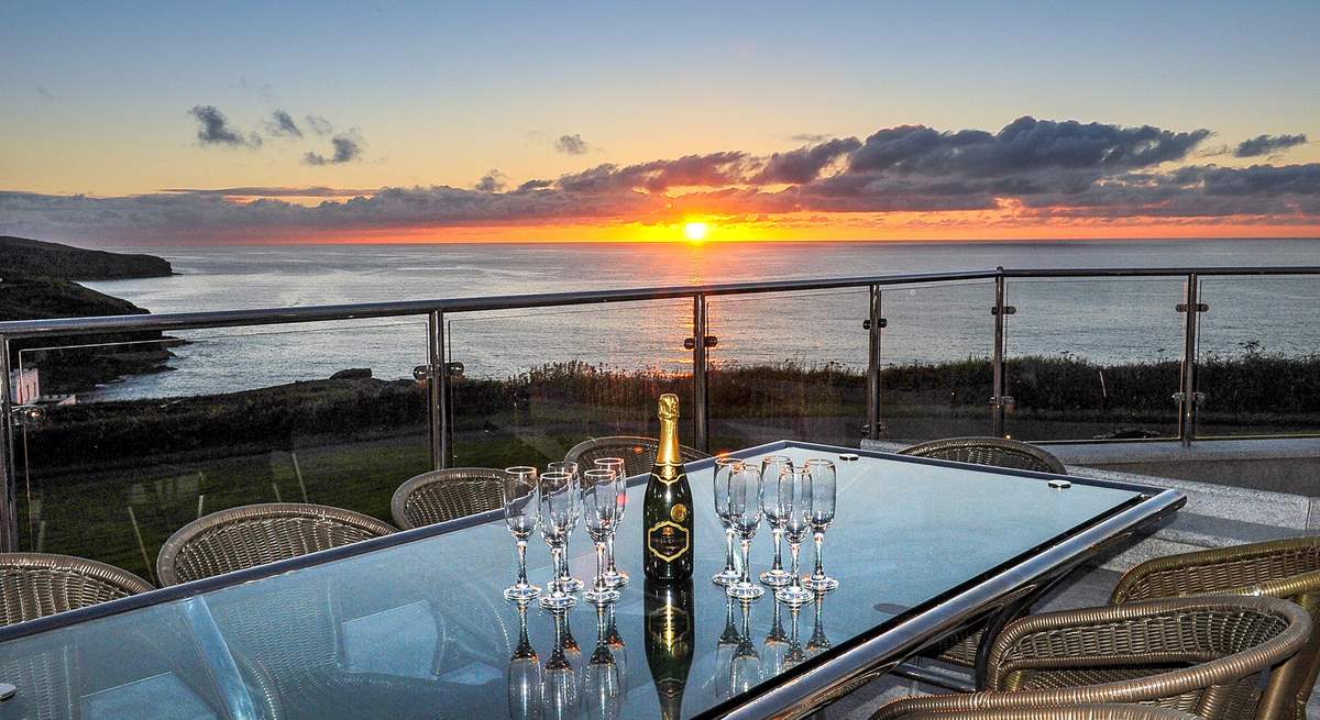 A wonderful spot to enjoy a champagne sunset.